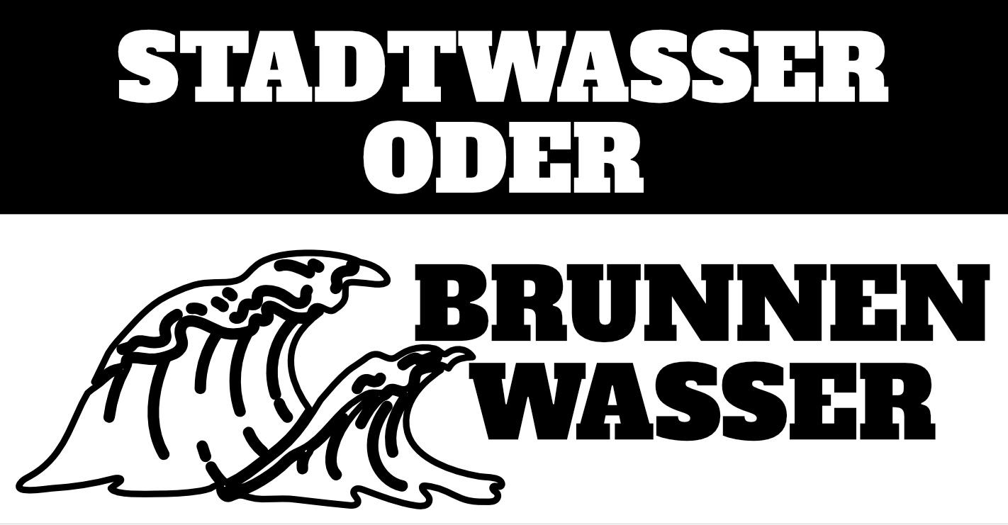 Stadtwasser oder Brunnenwasser